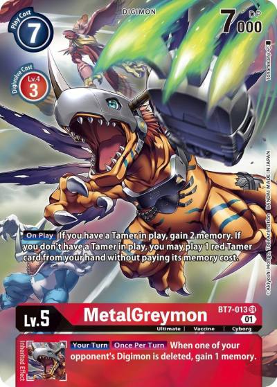 MetalGreymon Alternate Art BT7-013 SR Next Adventure Digimon card