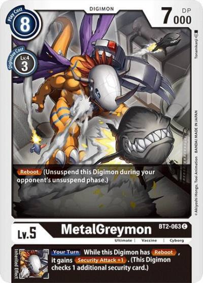 MetalGreymon BT2-063 C Release Special Booster 1.0 Digimon card