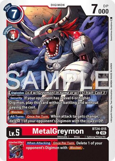 MetalGreymon BT24-015 C Time Stranger Digimon card