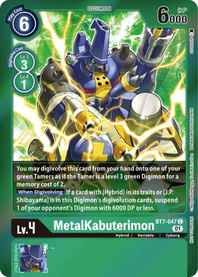 MetalKabuterimon Event Pack 3 BT7-047 C Next Adventure Digimon card
