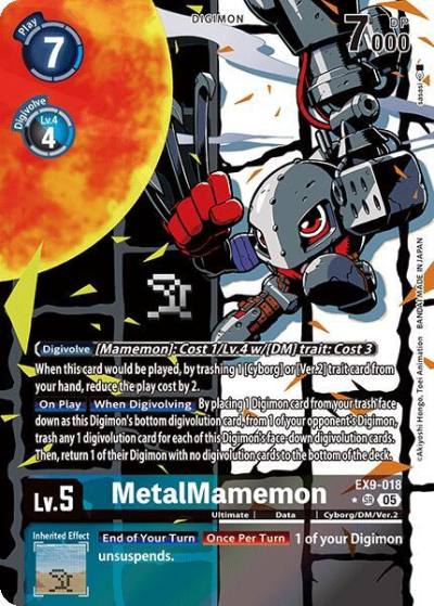 MetalMamemon Alternate Art EX9-018 Versus Monsters Digimon card