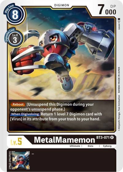 MetalMamemon BT3-071 R Release Special Booster 1.5 Digimon card