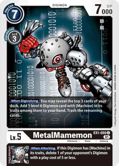 MetalMamemon EX1-050 C Classic Collection Digimon card