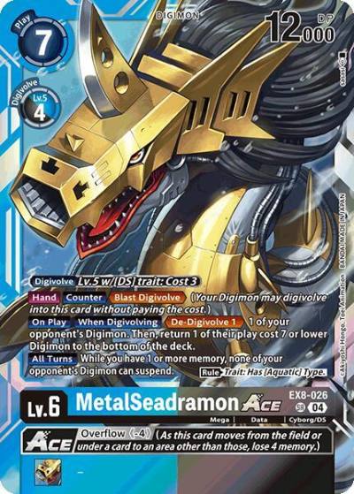 MetalSeadramon ACE EX8-026 SR Chain of Liberation Digimon card