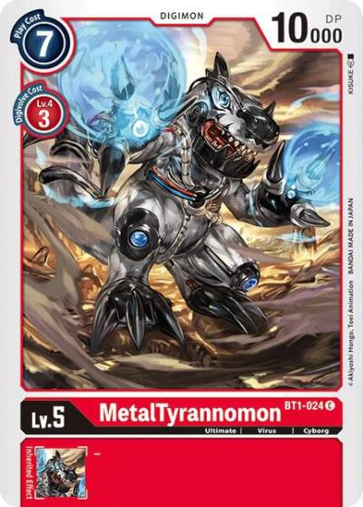 MetalTyrannomon BT1-024 C Release Special Booster 1.0 Digimon card