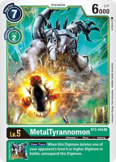 MetalTyrannomon BT2-046 R Release Special Booster 1.0 Digimon card