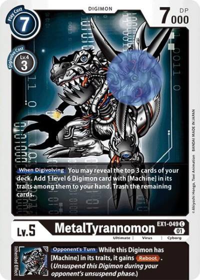 MetalTyrannomon EX1-049 C Classic Collection Digimon card