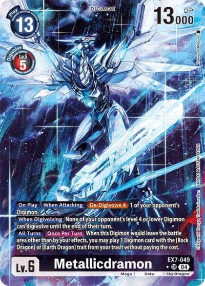 Metallicdramon Alternate Art EX7-049 SR Digimon LIBERATOR Digimon card