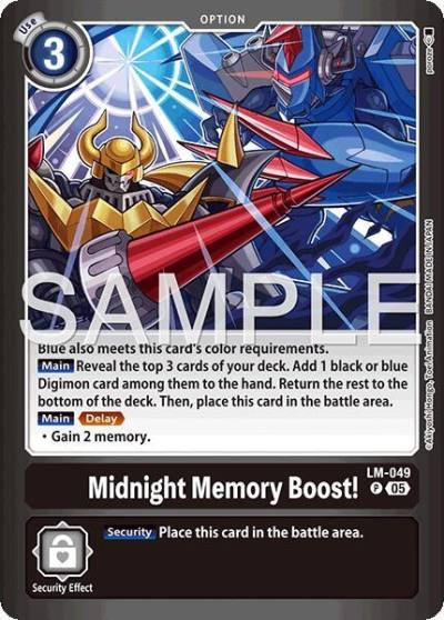 Midnight Memory Boost LM-049 P Limited Card Pack -Billion Bullet- Digimon card