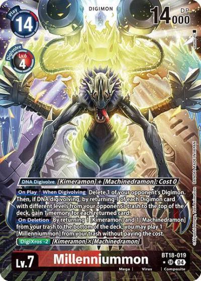 Millenniummon Alternate Art BT18-019 SR Release Special Booster 2.0 Digimon card