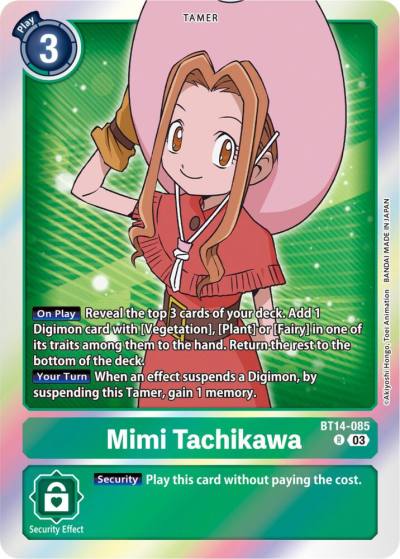 Mimi Tachikawa BT14-085 R Blast Ace Digimon card