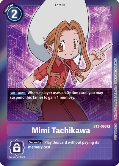 Mimi Tachikawa Event Pack 4 BT3-096 R Release Special Booster 1.0 Digimon card