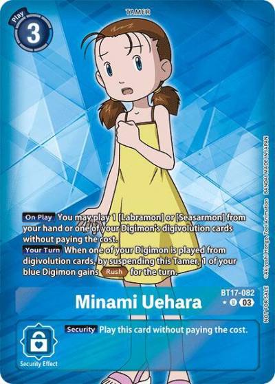 Minami Uehara Box Promotion Pack Secret Crisis BT17-082 U Secret Crisis Digimon card