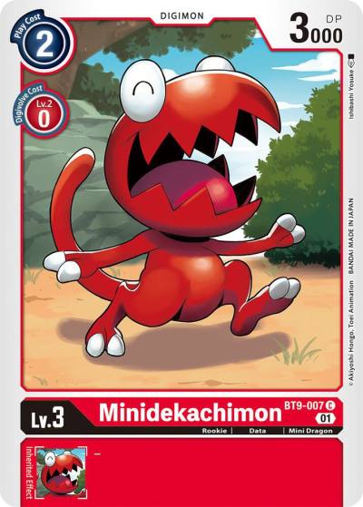 Minidekachimon BT9-007 C X Record Digimon card