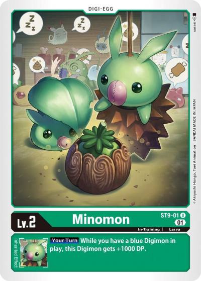 Minomon ST9-01 U Starter Deck 09: Ultimate Ancient Dragon Digimon card
