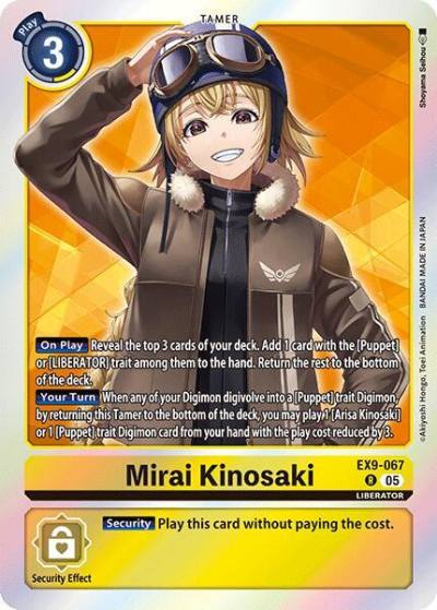 Mirai Kinosaki EX9-067 R Versus Monsters Digimon card