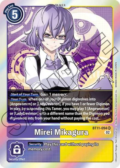 Mirei Mikagura BT11-094 SR Dimensional Phase Digimon card