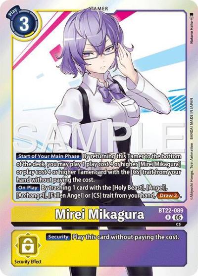 Mirei Mikagura BT22-089 R Cyber Eden Digimon card