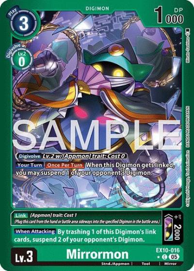 Mirrormon Limited Foil EX10-016 C Sinister Order Digimon card
