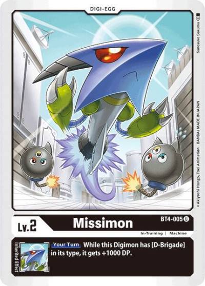 Missimon BT4-005 U Great Legend Digimon card