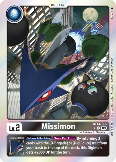 Missimon Blast Ace Box Promotion Pack BT14-005 U Blast Ace Digimon card