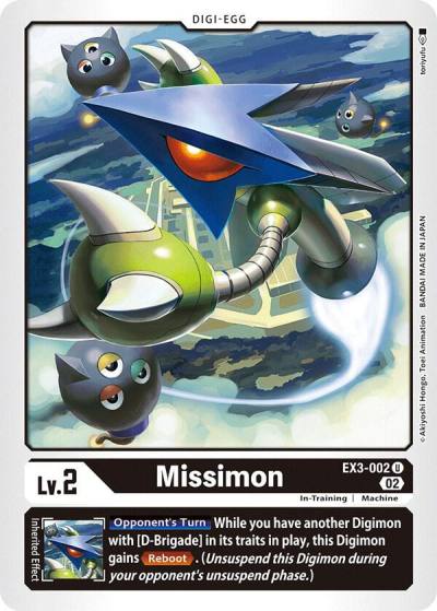 Missimon EX3-002 U Draconic Roar Digimon card