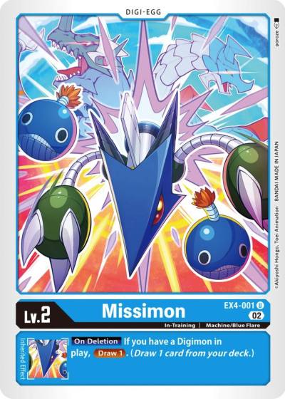 Missimon EX4-001 U Alternative Being Booster Digimon card