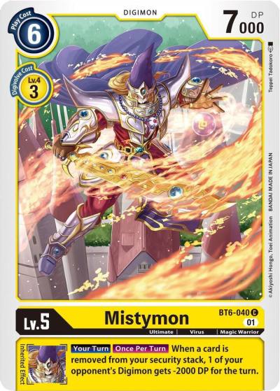 Mistymon BT6-040 C Double Diamond Digimon card