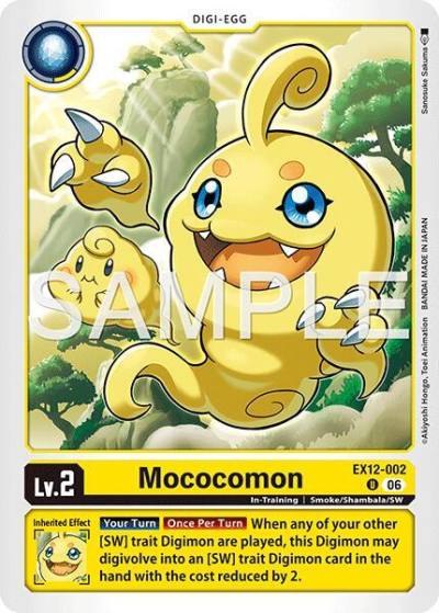 Mococomon EX12-002 U Digital World Shambala Digimon card