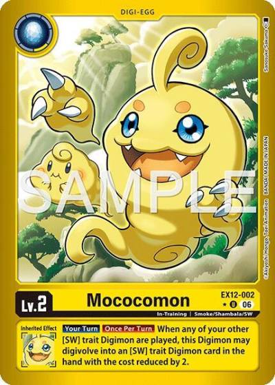 Mococomon Limited Foil EX12-002 U Digital World Shambala Digimon card