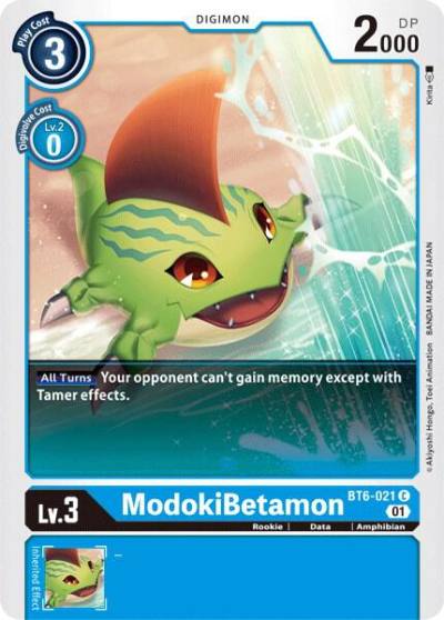 ModokiBetamon BT6-021 C Double Diamond Digimon card