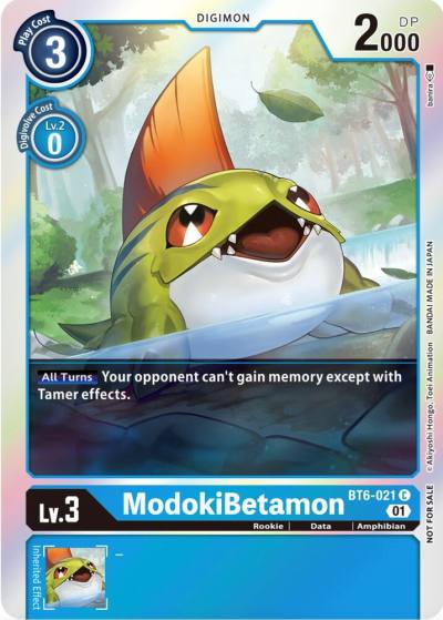 ModokiBetamon Premium Deck Set Lucky Pack BT6-021 C Double Diamond Digimon card