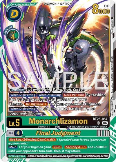 Monarchlizamon // Final Judgement BT25-057 UR Dual Revolution Digimon card