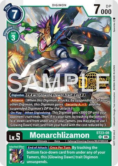 Monarchlizamon Welcome Tamers Pack Vol2 ST23-08 R Starter Deck 23: Beatbreak Release Event Cards Digimon card