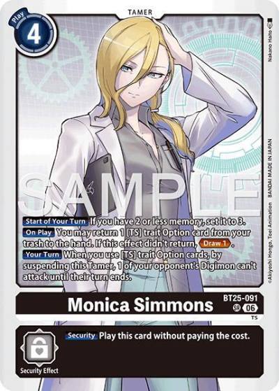 Monica Simmons BT25-091 Dual Revolution Digimon card