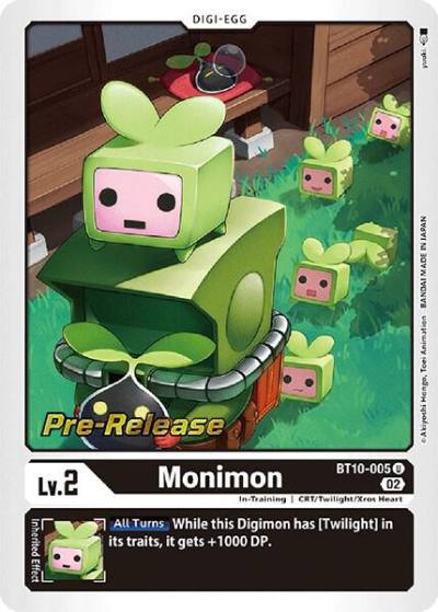 Monimon BT10-005 U Xros Encounter Pre-Release Cards Digimon card