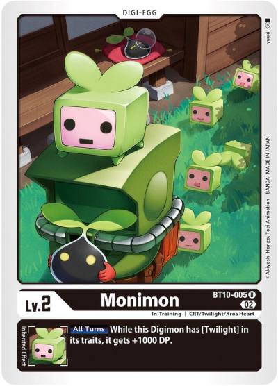 Monimon BT10-005 U Xros Encounter Digimon card