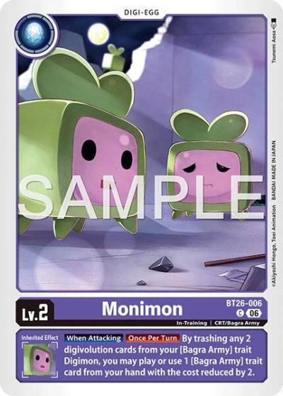 Monimon BT26-006 C Timeless Bonds Digimon card