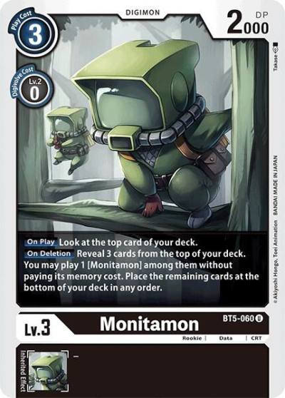Monitamon BT5-060 U Battle of Omni Digimon card