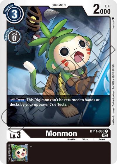 Monmon BT11-060 C Dimensional Phase Digimon card