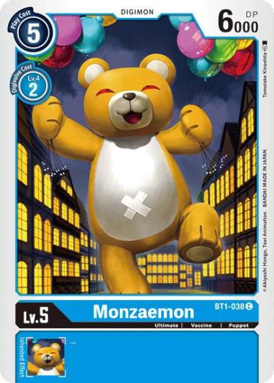 Monzaemon BT1-038 C Release Special Booster 1.0 Digimon card