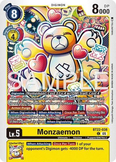 Monzaemon BT22-038 C Cyber Eden Digimon card
