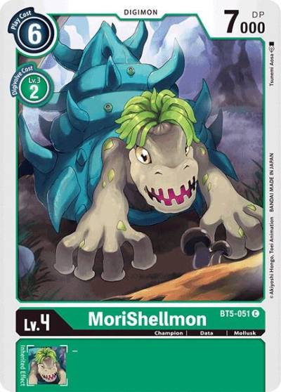 MoriShellmon BT5-051 C Battle of Omni Digimon card