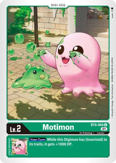 Motimon BT9-004 U X Record Digimon card