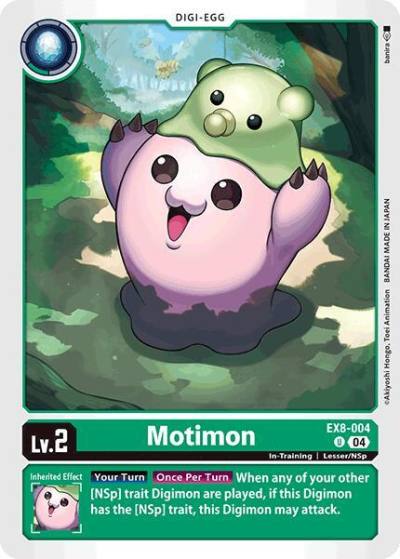 Motimon EX8-004 U Chain of Liberation Digimon card