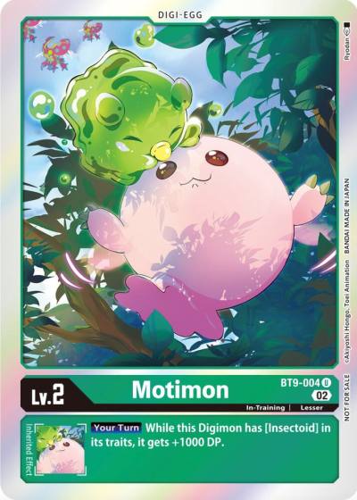 Motimon Official Tournament Pack Vol8 BT9-004 U X Record Digimon card
