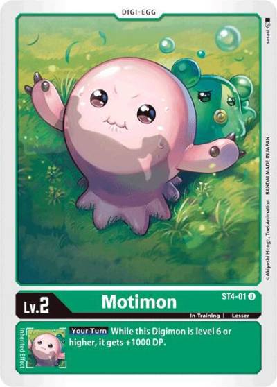 Motimon ST4-01 U Starter Deck 04: Giga Green Digimon card
