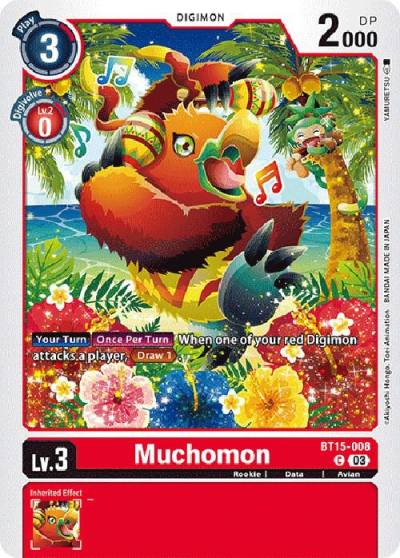 Muchomon BT15-008 C Exceed Apocalypse Digimon card