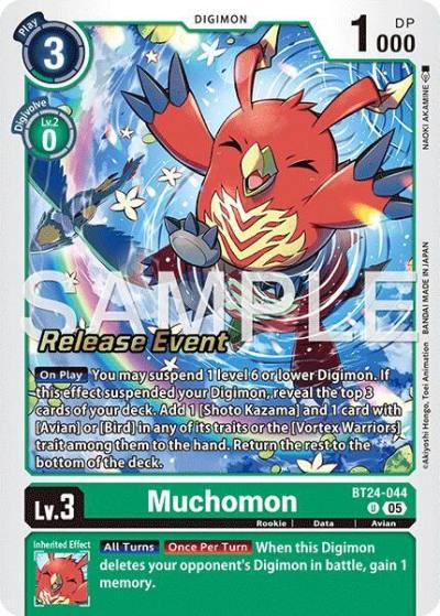 Muchomon BT24-044 U Time Stranger Release Event Cards Digimon card