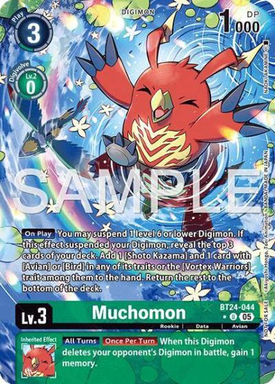 Muchomon Box Topper BT24-044 U Time Stranger Digimon card